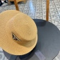 Replica Prada flat Straw Sun Hat