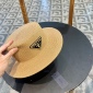 Replica Prada flat Straw Sun Hat