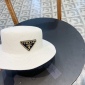 Replica Prada flat Straw Sun Hat