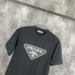 Replica Prada Letter logo couple short sleeve T-shirt