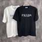 Replica Prada Letter logo couple short sleeve T-shirt