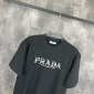 Replica Prada Letter logo couple short sleeve T-shirt