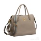 Replica Prada logo leather handbag