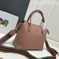 Replica Prada logo leather handbag