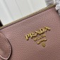 Replica Prada logo leather handbag