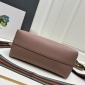 Replica Prada logo leather handbag