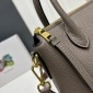 Replica Prada logo leather handbag