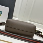 Replica Prada logo leather handbag