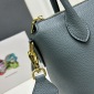 Replica Prada logo leather handbag