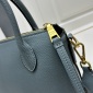 Replica Prada logo leather handbag