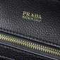 Replica Prada logo leather handbag