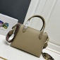 Replica Prada - leather tote bag - women - Calf Leather/Leather/Nylon/Metal - OS - Grey