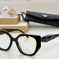 Replica Prada Irregular clear glasses