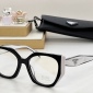 Replica Prada Irregular clear glasses