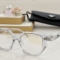Replica Prada Irregular clear glasses