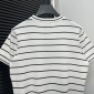 Replica Prada Logo inlaid striped sweater short sleeve