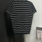 Replica Prada Logo inlaid striped sweater short sleeve