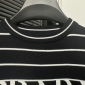 Replica Prada Logo inlaid striped sweater short sleeve