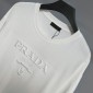 Replica Prada Short sleeved monogram embroidered logoT shirt