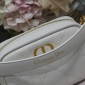 Replica DIOR - Small Dior Caro Top Handle Camera Bag Latte Macrocannage Calfskin - Women