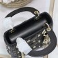 Replica DIOR Three frame sheepskin chain shoulder strap bag