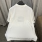 Replica Balenciaga White print BB round neck knitted short sleeve