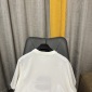 Replica Balenciaga White print BB round neck knitted short sleeve