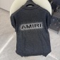 Replica AMIRI Short sleeve knit T-shirt with simple logo elements on the chest