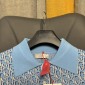 Replica DIOR - Dior Oblique Polo Shirt Blue Cotton Jacquard - Size S - Men