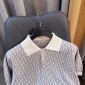 Replica DIOR - Dior Oblique Polo Shirt White, Blue And Brown Cotton Jacquard - Size S - Men