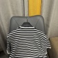 Replica Prada Stripe Logo-Intarsia Short-Sleeve Top