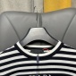 Replica Prada Stripe Logo-Intarsia Short-Sleeve Top