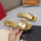 Replica VALENTION Small V button deep mouth half drag flat slippers