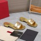 Replica VALENTION Small V button deep mouth half drag flat slippers