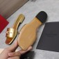 Replica VALENTION Small V button deep mouth half drag flat slippers