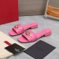 Replica VALENTION Small V button deep mouth half drag flat slippers