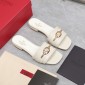 Replica VALENTION Small V button deep mouth half drag flat slippers