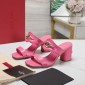 Replica VALENTINO GARAVANITAN-GO Cowhide slippers with thick heels