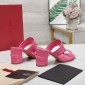 Replica VALENTINO GARAVANITAN-GO Cowhide slippers with thick heels