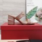 Replica VALENTINO GARAVANITAN-GO Cowhide slippers with thick heels