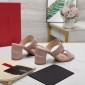 Replica VALENTINO GARAVANITAN-GO Cowhide slippers with thick heels