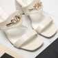 Replica VALENTINO GARAVANITAN-GO Cowhide slippers with thick heels