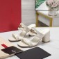 Replica VALENTINO GARAVANITAN-GO Cowhide slippers with thick heels