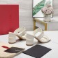 Replica VALENTINO GARAVANITAN-GO Cowhide slippers with thick heels