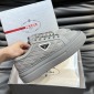 Replica Prada Enamelled triangular metal logo sneaker