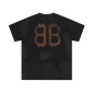 Replica Balenciaga 2024 SS BB monogram print short sleeve T-shirt