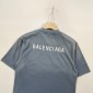 Replica Balenciaga 2024 SS front and back classic monogram embroidered short sleeve T-shirt