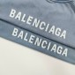 Replica Balenciaga 2024 SS front and back classic monogram embroidered short sleeve T-shirt