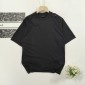 Replica Balenciaga 2024 SS back Sanskrit letter LOGO washed and worn to make old short sleeve T-shirt