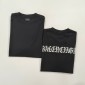 Replica Balenciaga 2024 SS back Sanskrit letter LOGO washed and worn to make old short sleeve T-shirt